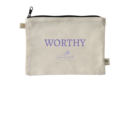 WORTHY Pouch, a Natural 9"x7" Hemp Blend Pouch