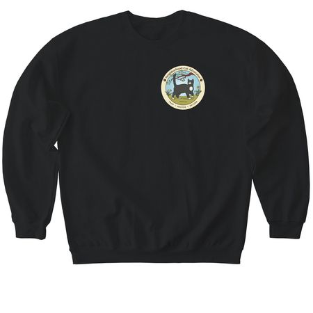 SPAY YOUR STRAYS, a Black Softstyle Crewneck Sweatshirt