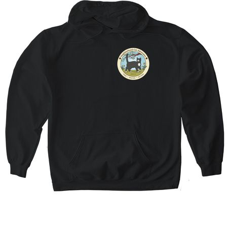 SPAY YOUR STRAYS, a Black Gildan Softstyle Pullover Hoodie