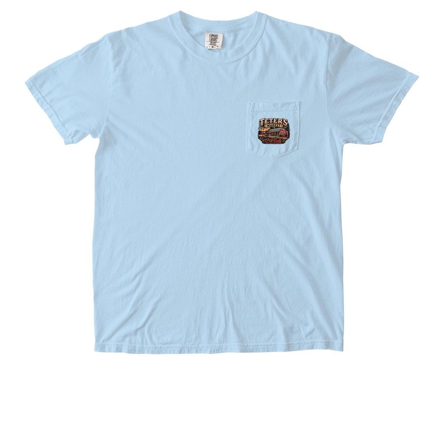 Teter?s Merch, a Chambray Comfort Colors Pocket Tee
