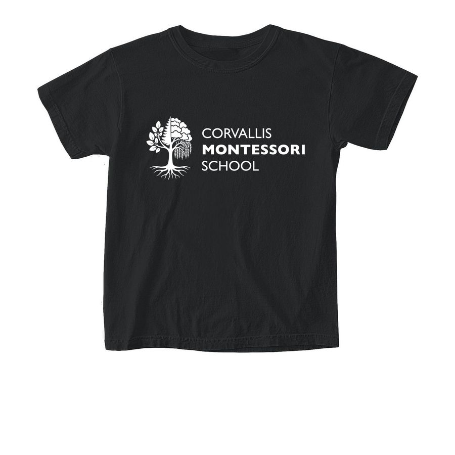 CMS Monochrome Logo - Youth, a Black Comfort Colors Youth Tee