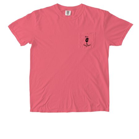 Winos Saving Rhinos, a Watermelon Comfort Colors Pocket Tee