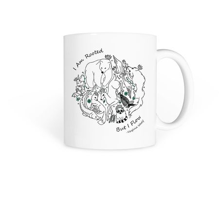 I Am Rooted Mug, a White Coffee Mug
