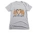 peace. love. rescue., a Dark Heather Grey Women's Slim Fit Tee
