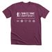 TTSGI Logo Principles - White, a Heather Maroon Premium Unisex Tee