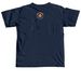 Flooded BOOKS Tee, a True Navy Comfort Colors Unisex Tee (back-view)