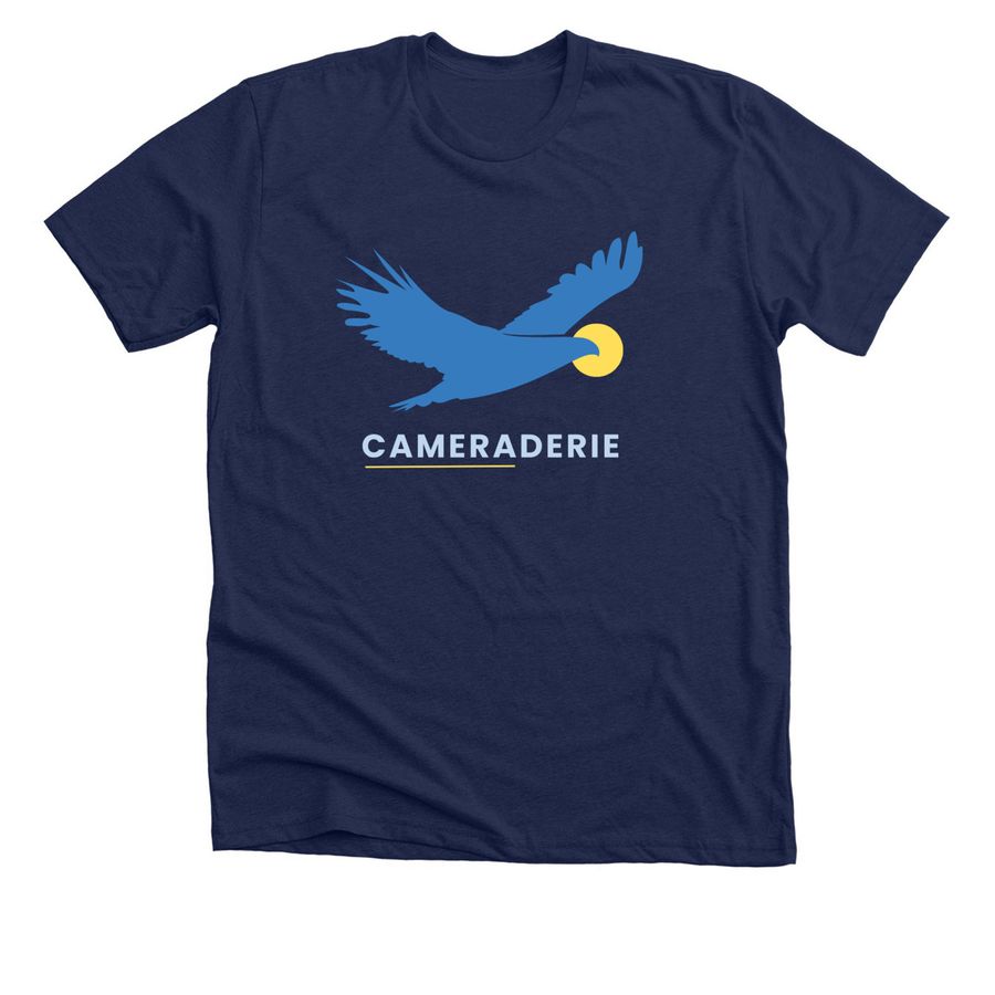 Cameraderie Shirt, a Solid Navy Blend Premium Unisex Tee