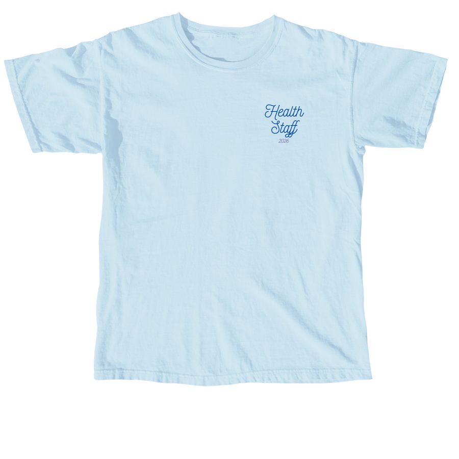 Health Staff, a Chambray Comfort Colors Unisex Tee