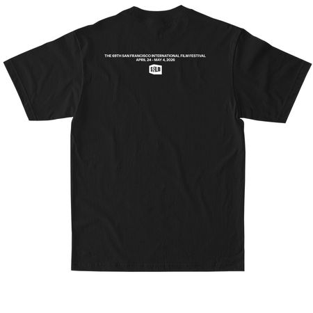 I <3 69th SFFILM Festival Official T-Shirt, a Black Max Heavyweight Tee (back-view)
