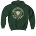Noble Panther, a Forest Green Youth Pullover Hoodie