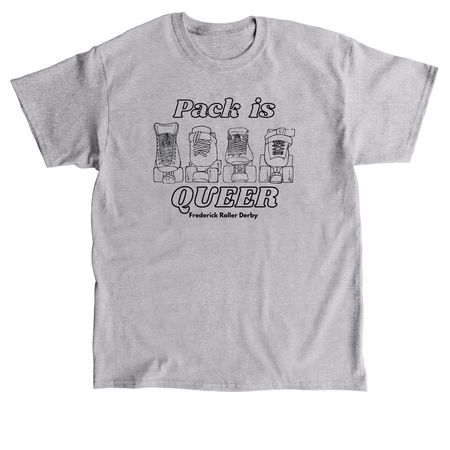 FRD Pack is Queer, a Sport Grey Classic Unisex Tee