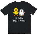 Team Eleanor - Adult and Child, a Black Softstyle Cotton Tee (back-view)