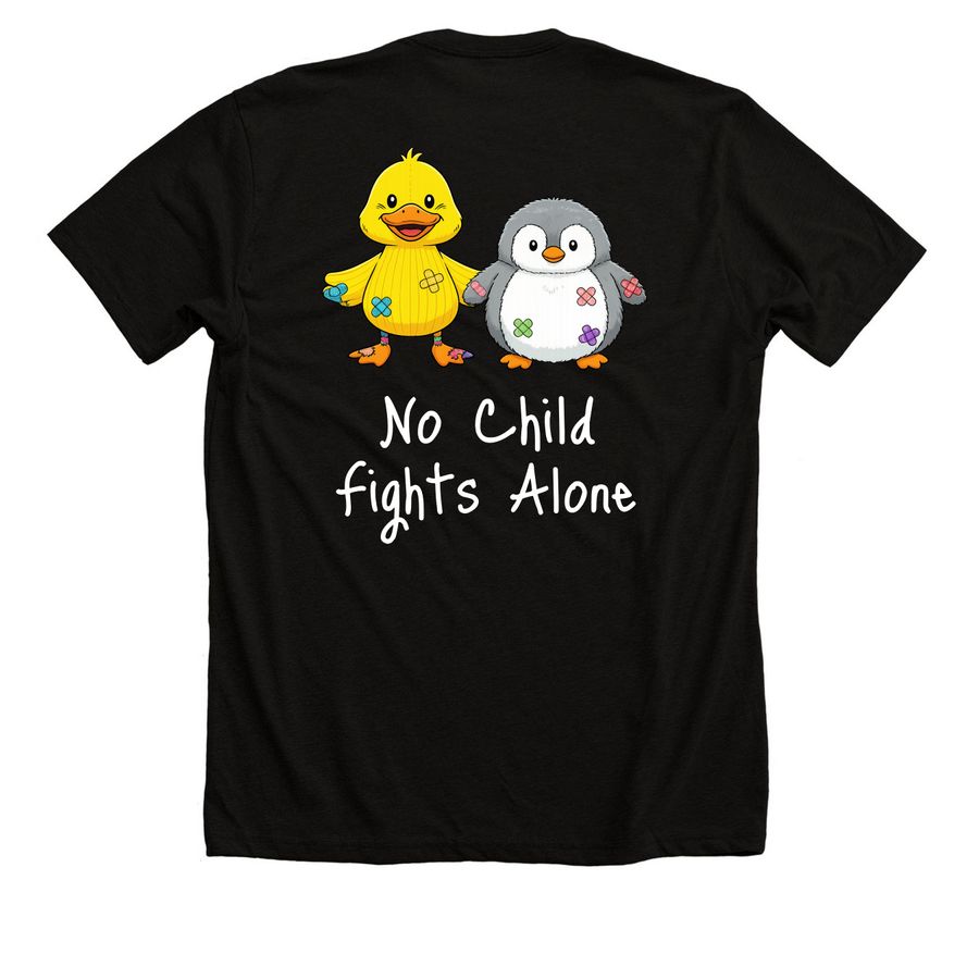 Team Eleanor - Adult and Child, a Solid Black Blend Premium Unisex Tee (back-view)