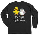 Team Eleanor - Adult and Child, a Black Classic Long Sleeve Tee (back-view)