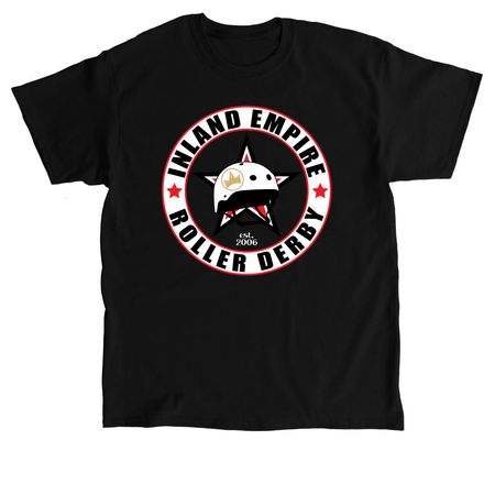 IE Roller Derby Apparel, a Black Classic Unisex Tee