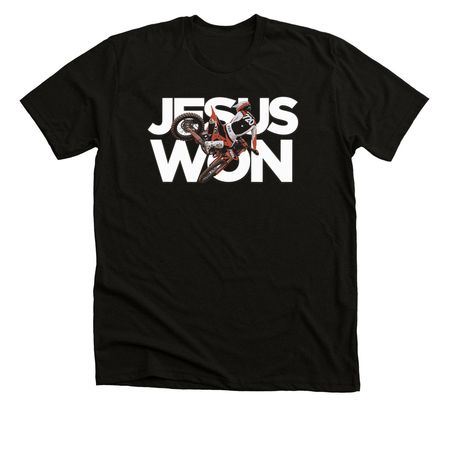 Victory is Already Decided., a Black Heather Premium Unisex Tee