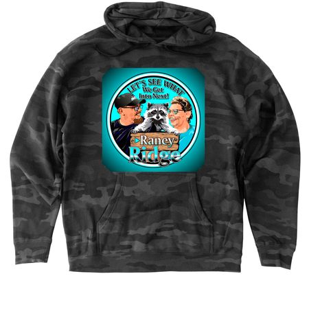 Raney Ridge, a Black Camo Heavyweight Camo Pullover Hoodie
