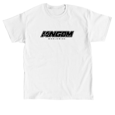 KNGDM WORLDWIDE "BRAND ARCHIVE" WHITE TEE, a White Classic Unisex Tee
