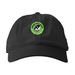 Kneady Kitty Rescue Hats, a Black Printed Eco Baseball Cap