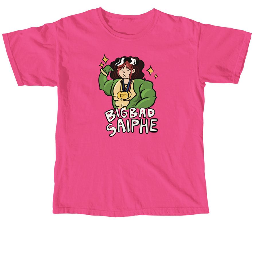 Big Bad Saiphe Shirt Fundraiser, a Neon Pink Comfort Colors Unisex Tee
