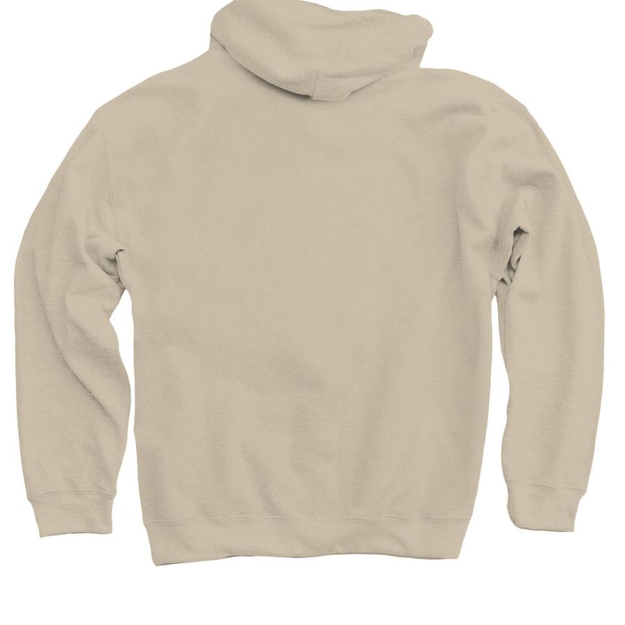 Bear on the Bridge by Janke & Krein (2002), a Sand Pullover Hoodie (back-view)