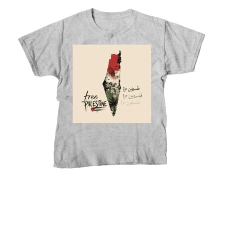 Free Palestine, a Sport Grey Youth Unisex Tee