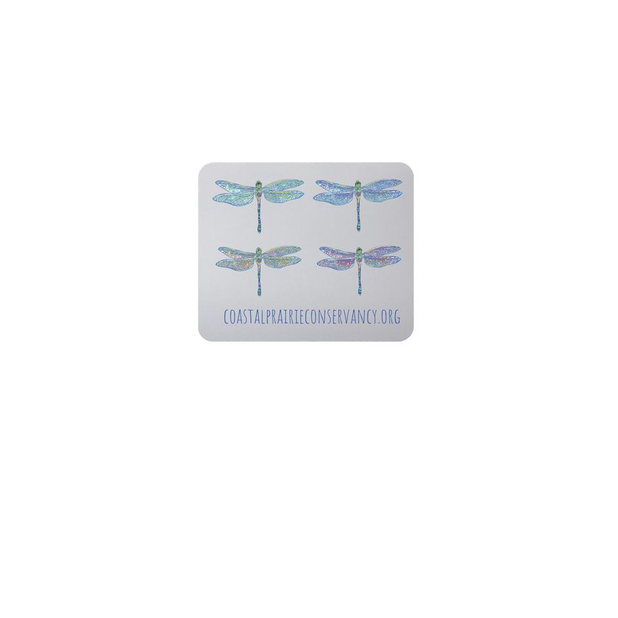 Limited Edition: Dragonfly Mousepad, a White Full Color Mouse Pad