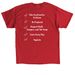 admin shirts, a Red Classic Unisex Tee (back-view)