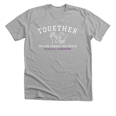 Together We Can Adult Sizing, a Athletic Heather Premium Unisex Tee