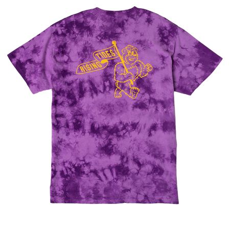 Tie Dye Badge&nbsp;, a Purple Crystal Tie Dye Tee (back-view)