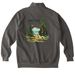 NWFest 2026 2-Sided Logo Zip Up Styles, a Pepper Comfort Colors Quarter Zip Pullover (back-view)