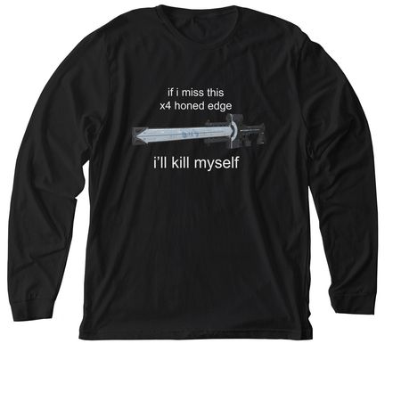 Limited edition, a Solid Black Blend Premium Long Sleeve Tee