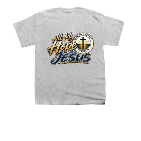 All My Hope, a Sport Grey Youth Unisex Tee