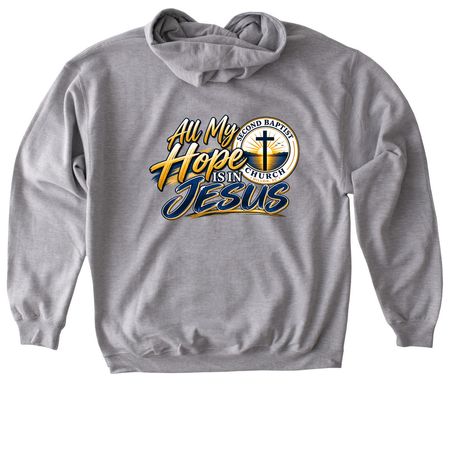 All My Hope, a Sport Grey Gildan Softstyle Pullover Hoodie