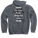 Lennox Legacy Rescue, a Dark Heather Pullover Hoodie (back-view)