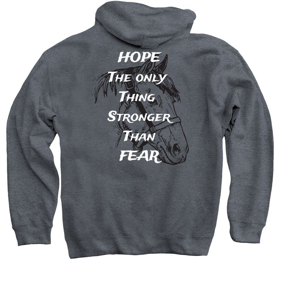 Lennox Legacy Rescue, a Dark Heather Pullover Hoodie (back-view)