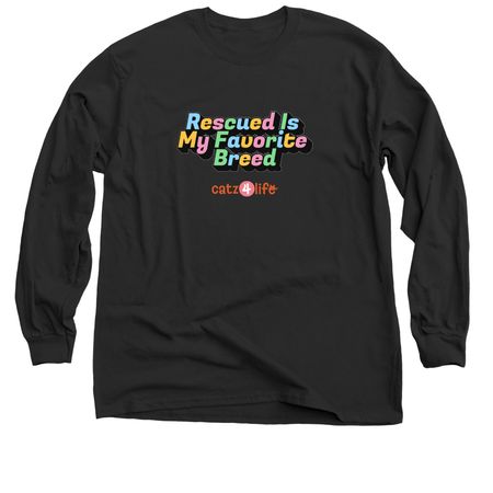 Rescued is my favorite, a Black Classic Long Sleeve Tee