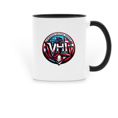 Veterans Helping Heroes&nbsp;, a Black Two-Tone Ceramic Mug