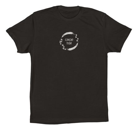 CARPE&nbsp; TRAIL&nbsp; TEE, a Black Premium Cotton Tee