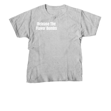 Release the Flavor Bombs Tee, a Sport Grey Youth Unisex Tee
