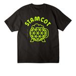 Neon Lime Logo&nbsp;Ft&Bk Shirts & Sweatshirts, a Black Unisex Heavyweight Tee (back-view)