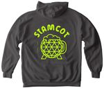 Neon Lime Logo&nbsp;Ft&Bk Shirts & Sweatshirts, a Pepper Comfort Colors Pullover Hoodie (back-view)