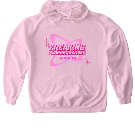 Flabbergasted Girl&nbsp;, a Light Pink Gildan Softstyle Pullover Hoodie