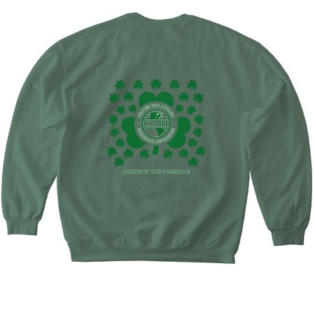 St Patrick's Days Fundraiser, a Military Green Softstyle Crewneck Sweatshirt