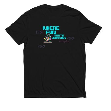 After School Fun, a Deep Black Allmade Eco Triblend Unisex Tee