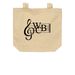 WCB Tote Bags, a Oyster Organic Cotton Tote Bag (back-view)