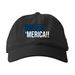 America hat, a Black Printed Eco Baseball Cap