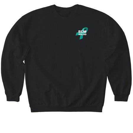 ECM Squad Shirts, a Black Softstyle Crewneck Sweatshirt
