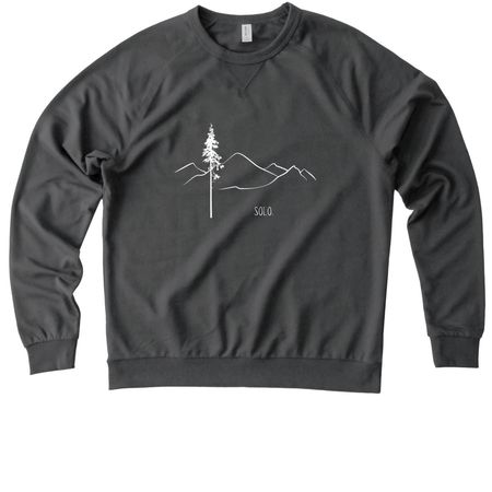 The Solo ?, a Terrain Grey Allmade Organic French Terry Crewneck Sweatshirt