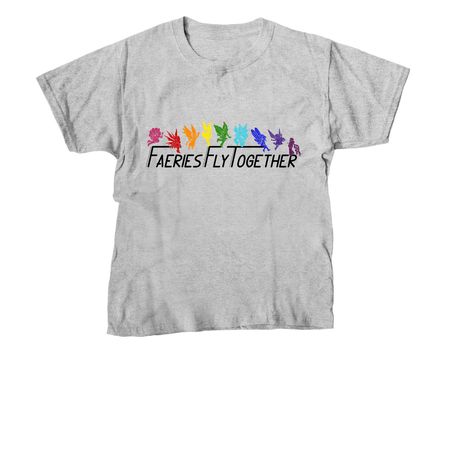 Faeries Fly Together, a Sport Grey Youth Unisex Tee